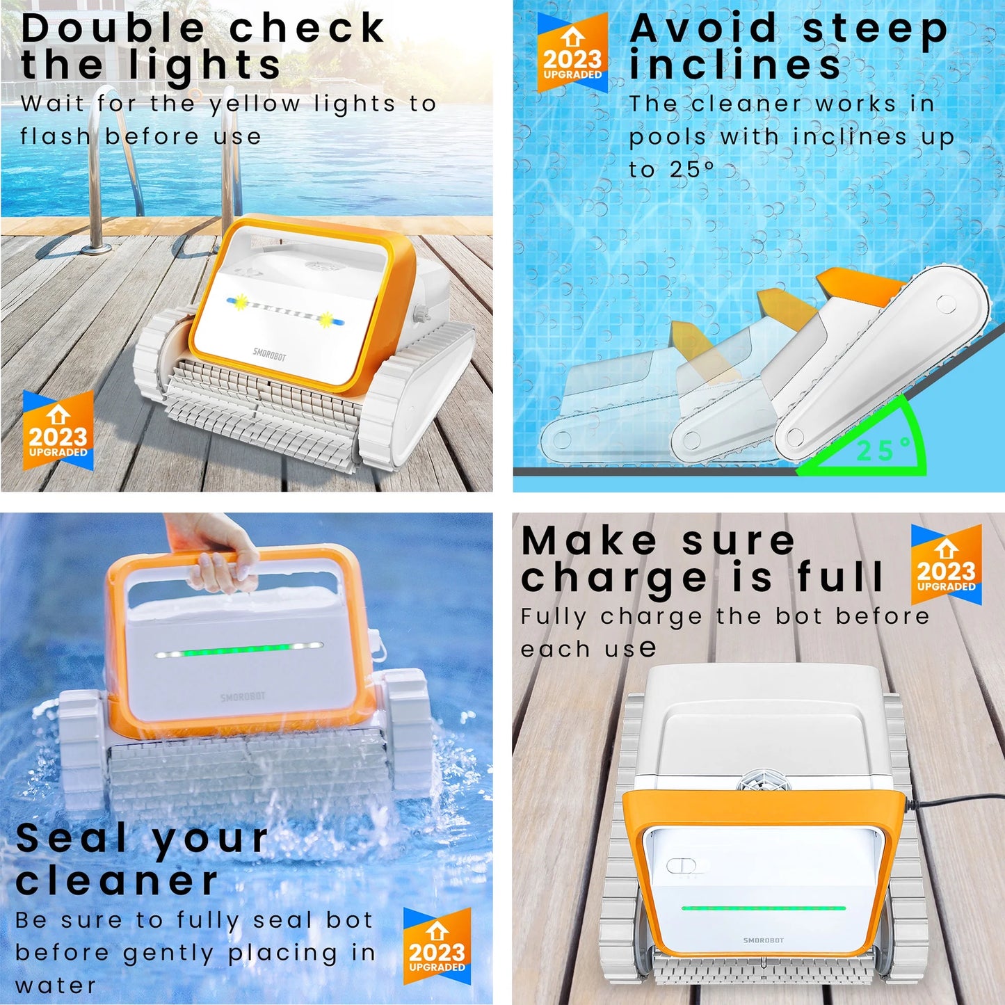 Pool Cleaning Robot (Rechargeable and comes with Charger)